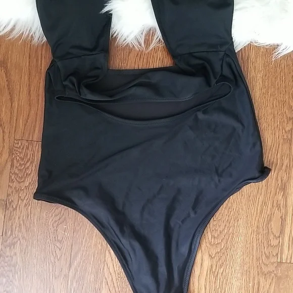 Aerie Scrunchie cut out monokini swimsuit size M long new with tag - Picture 3 of 7